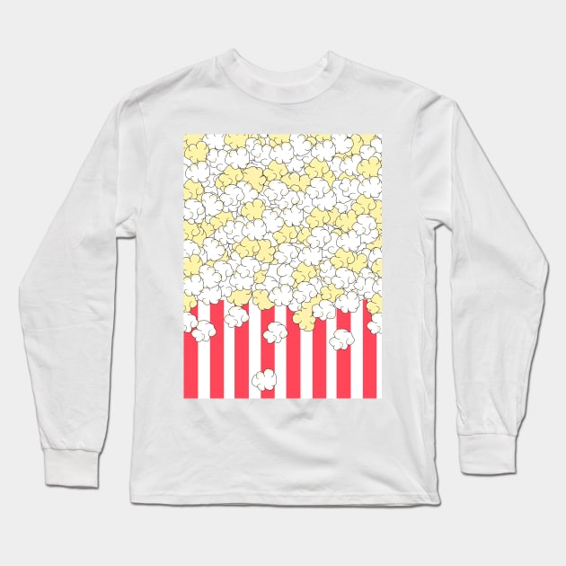 BUTTERED Popcorn Long Sleeve T-Shirt by SartorisArt1